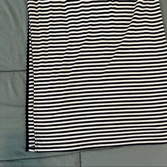 -SOLD- NWOT Micheal Kors Navy Striped Maxi Dress - Picture 12 of 13